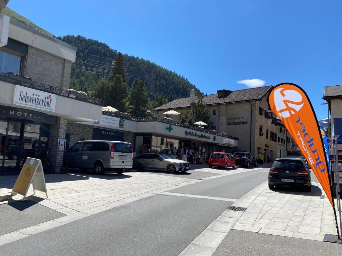 Alpenstil - 60M2 Dachstockwohnung Mit Garage - Bm186 Pontresina Zewnętrze zdjęcie